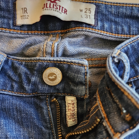 Hollister super skinny jeans sz 1 - Picture 7 of 9